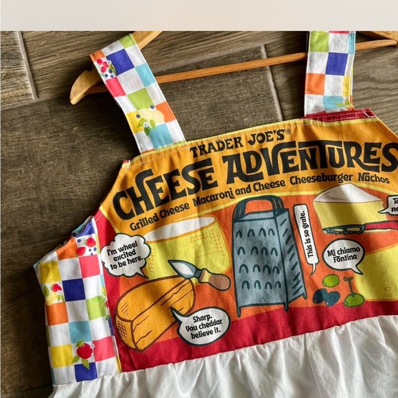 Trader Joe’s | Handmade Top SKU 06257 “Cheese Experience”/Matching Scrunchies - Picture 4 of 9